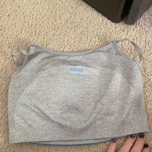 Gymshark Grey and Blue Sports Bra - with padding